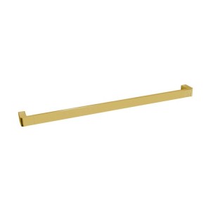 Brooklyn Single Towel Rail 600mm Brushed Brass